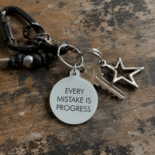 Every Mistake is Progress Keytag