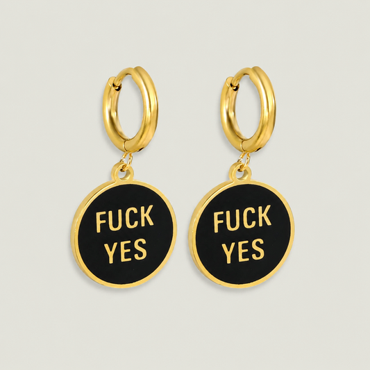 F*ck Yes Charm Earrings