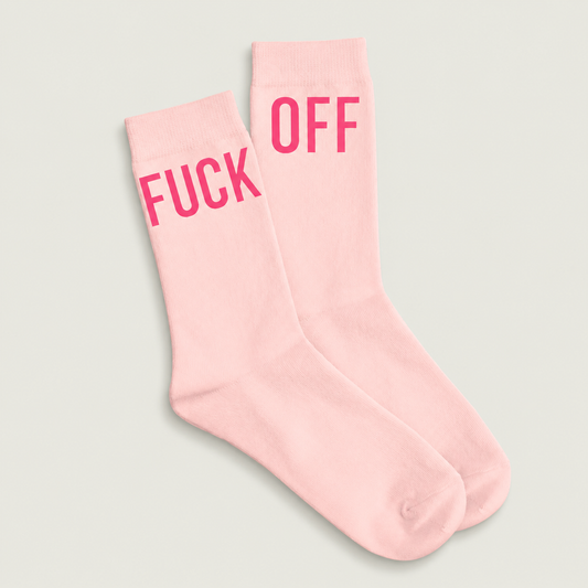 F*ck off Pink Socks
