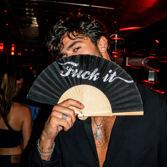 F*ck it 23cm Script Handfan
