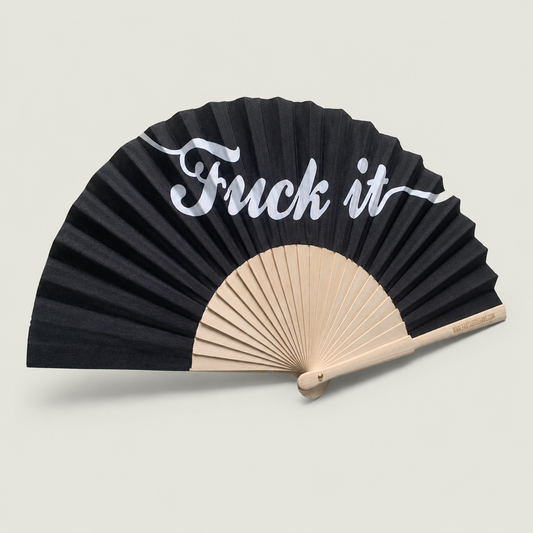 F*ck it 23cm Script Handfan