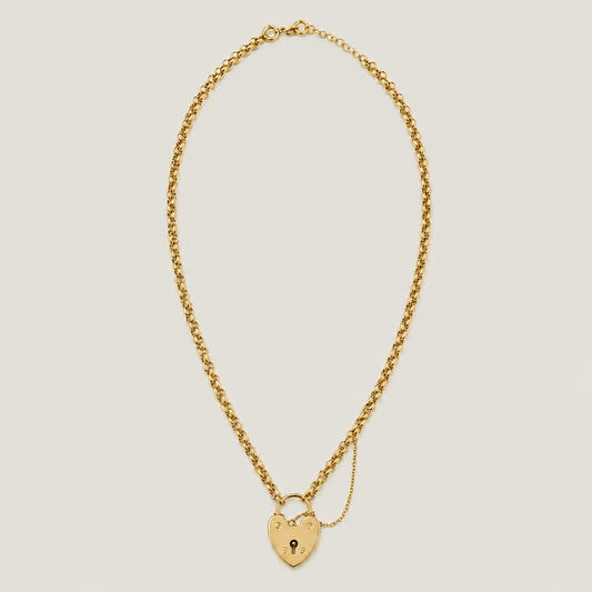 Heart Padlock Chain