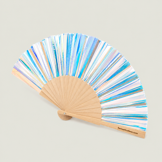 Hologram Unicorn 23cm Handfan