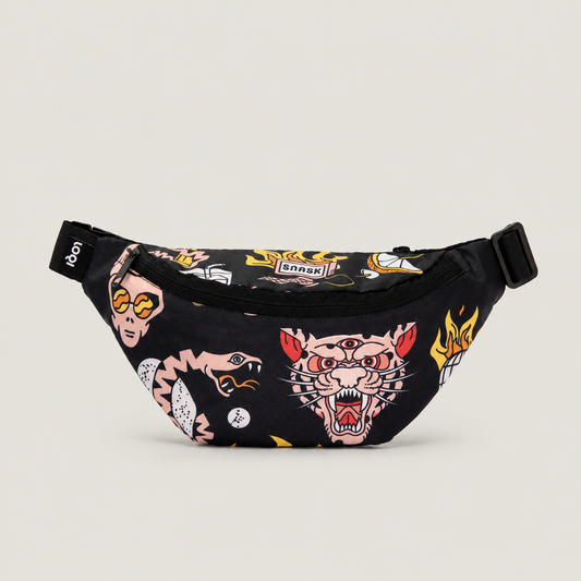 Snask Tiger Black Recycled Bumbag