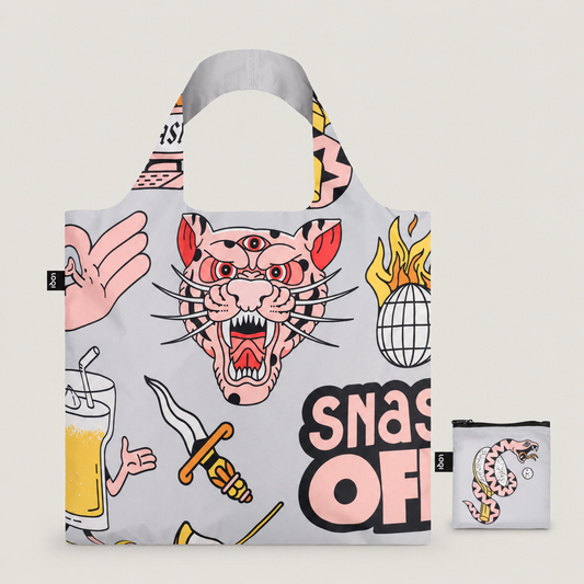 Snask Tiger Grey Recycled Bag