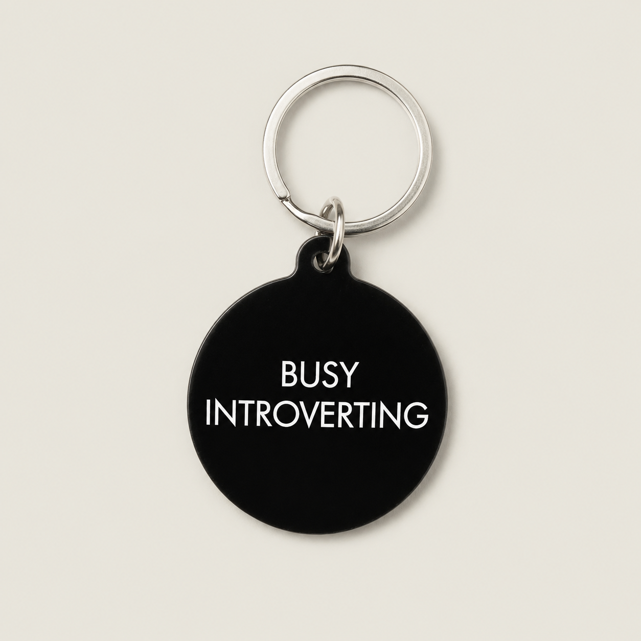Busy Introverting Keytag