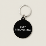 Busy Introverting Keytag