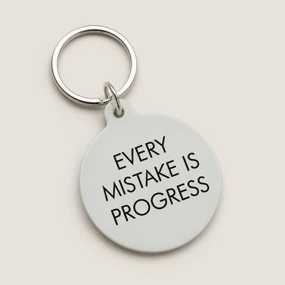 Every Mistake is Progress Keytag