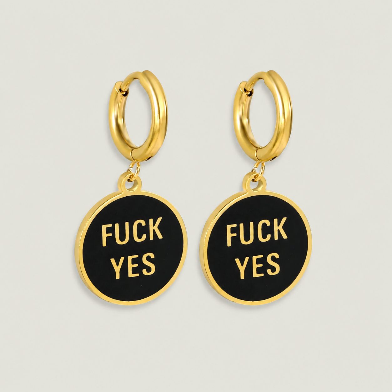 F*ck Yes Charm Earrings