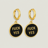 F*ck Yes Charm Earrings
