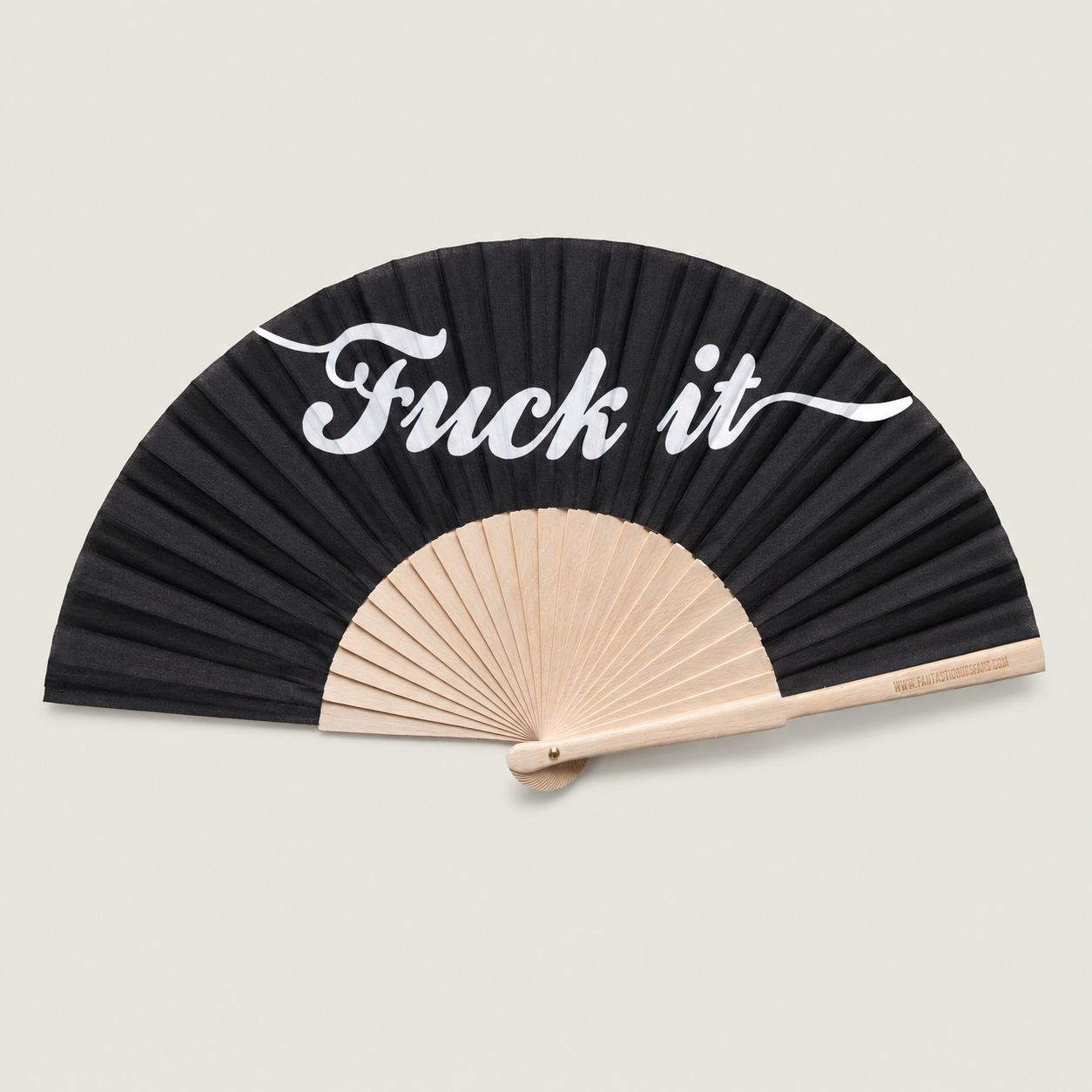 F*ck it 23cm Script Handfan