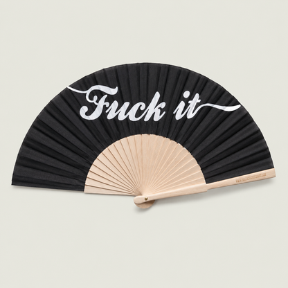 F*ck it 23cm Script Handfan