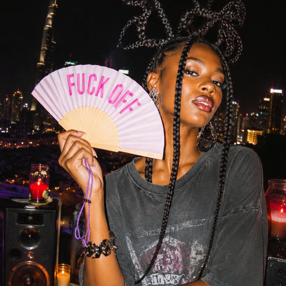 F*ck off Gradient 23cm Handfan