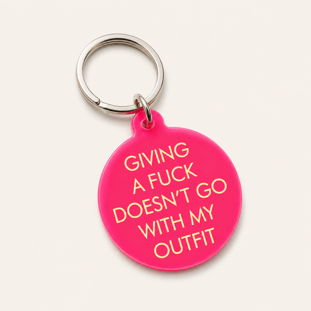Giving a F*ck Doesn't Go With My Outfit Keytag