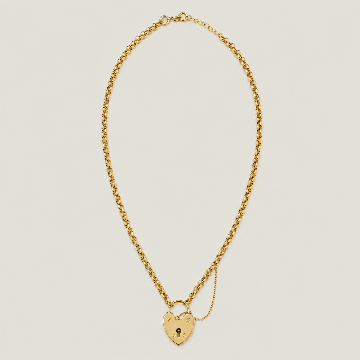 Heart Padlock Chain