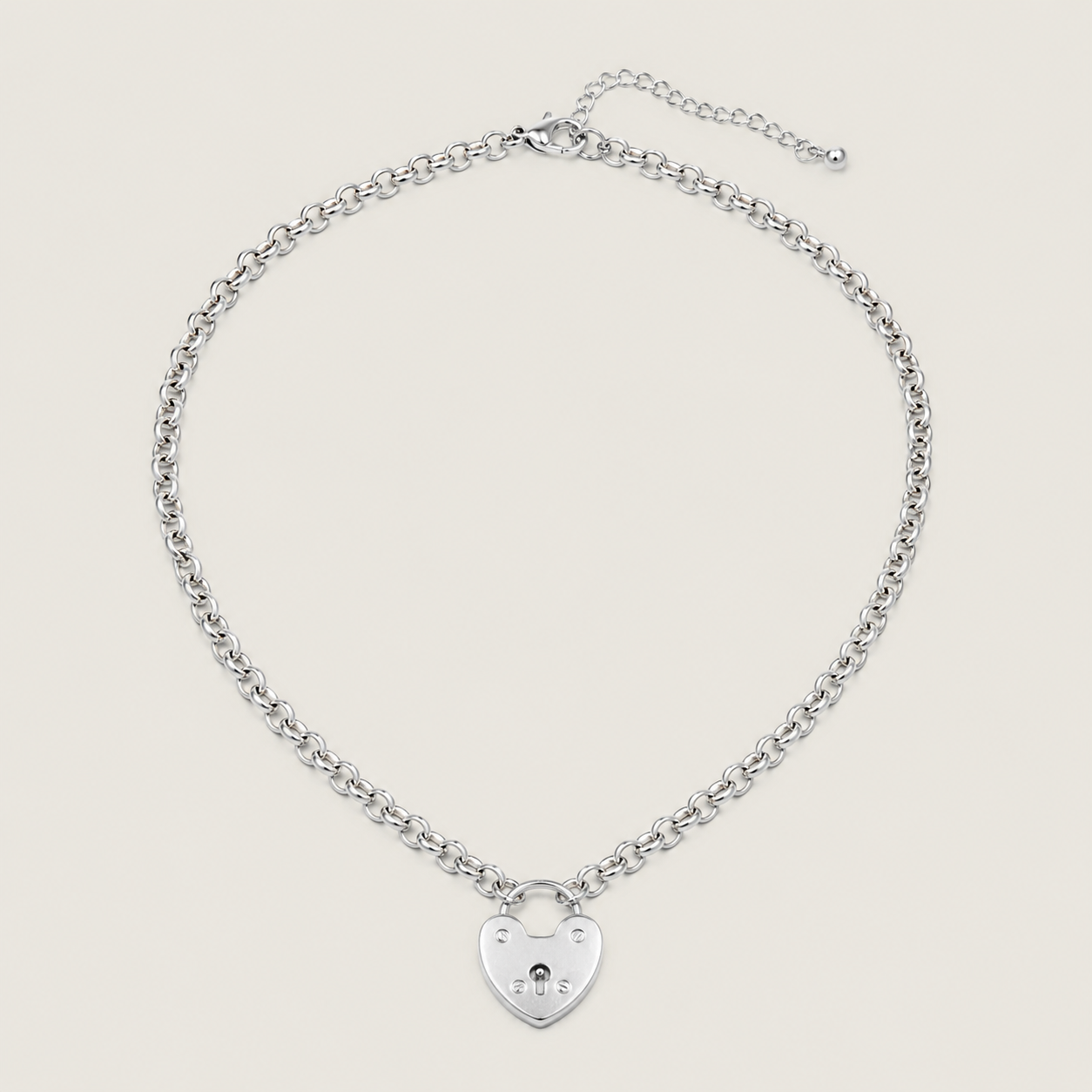 Heart Padlock Chain