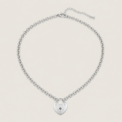 Heart Padlock Chain