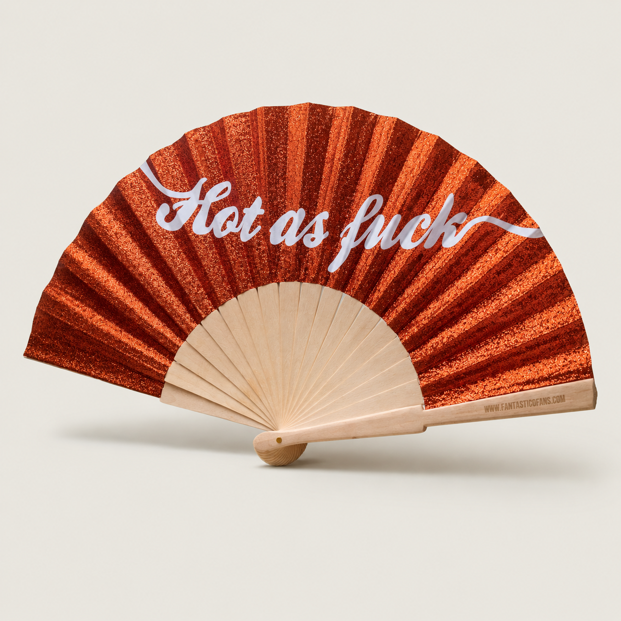Hot as F*ck Glitter 23cm Handfan