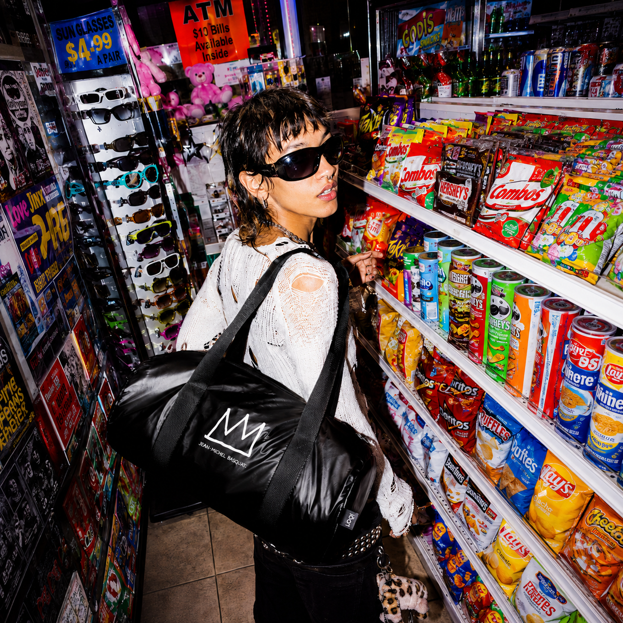 Jean-Michel Basquiat Crown Black Weekender