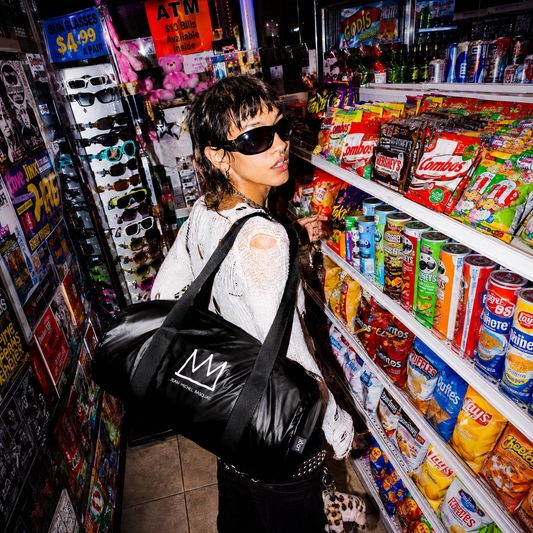Jean-Michel Basquiat Crown Black Weekender