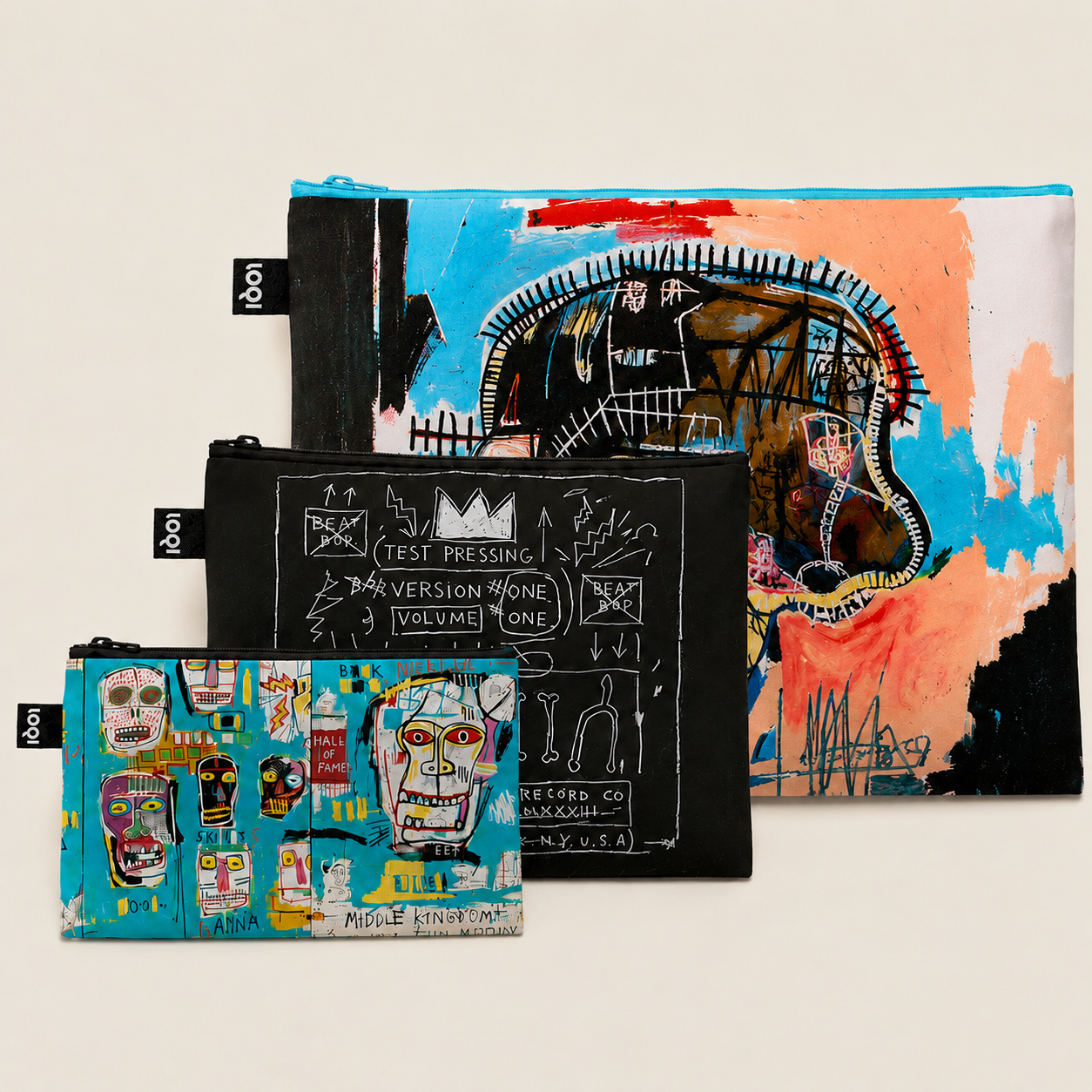 Jean-Michel Basquiat Untitled Recycled Zip Pockets