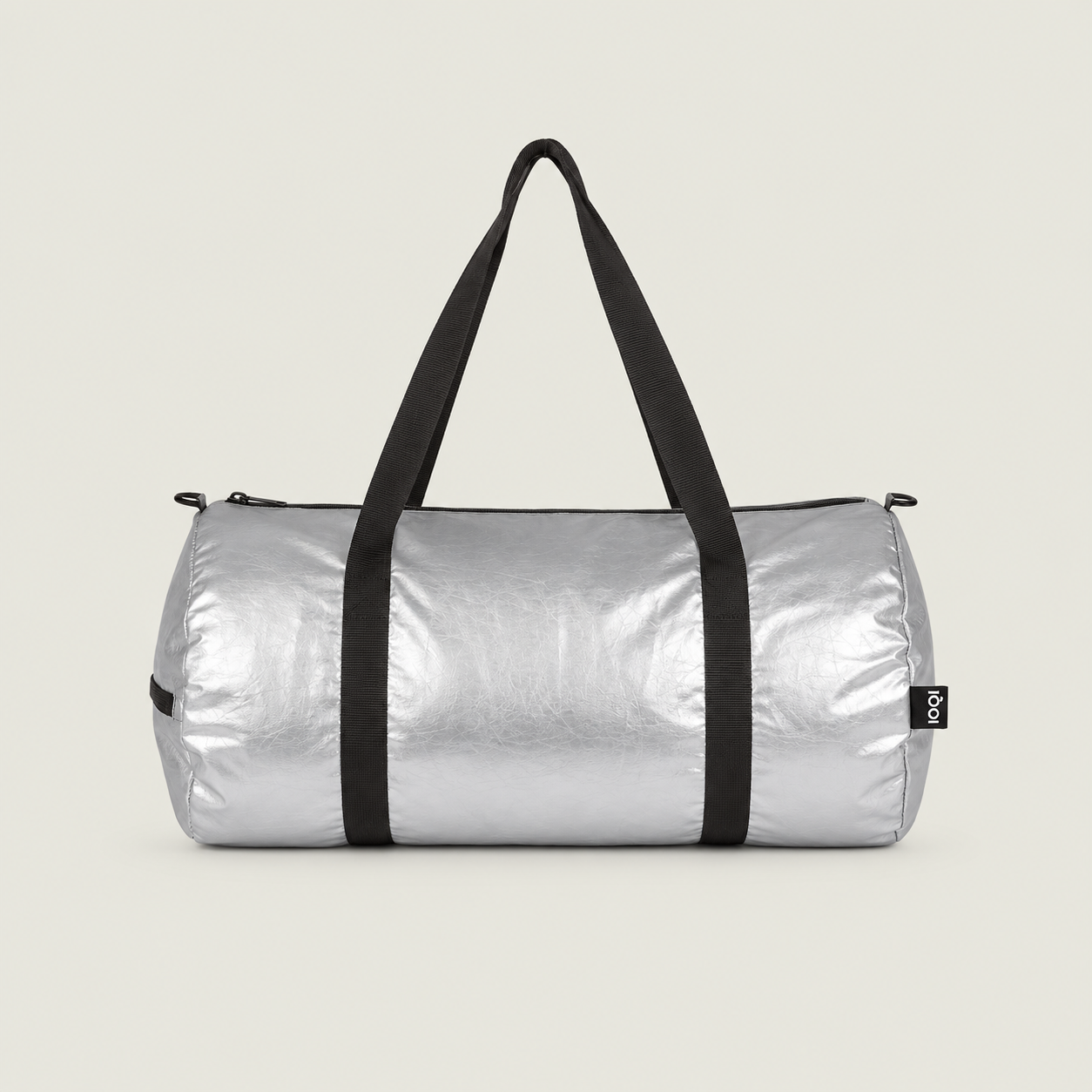 Metallic Silver Weekender