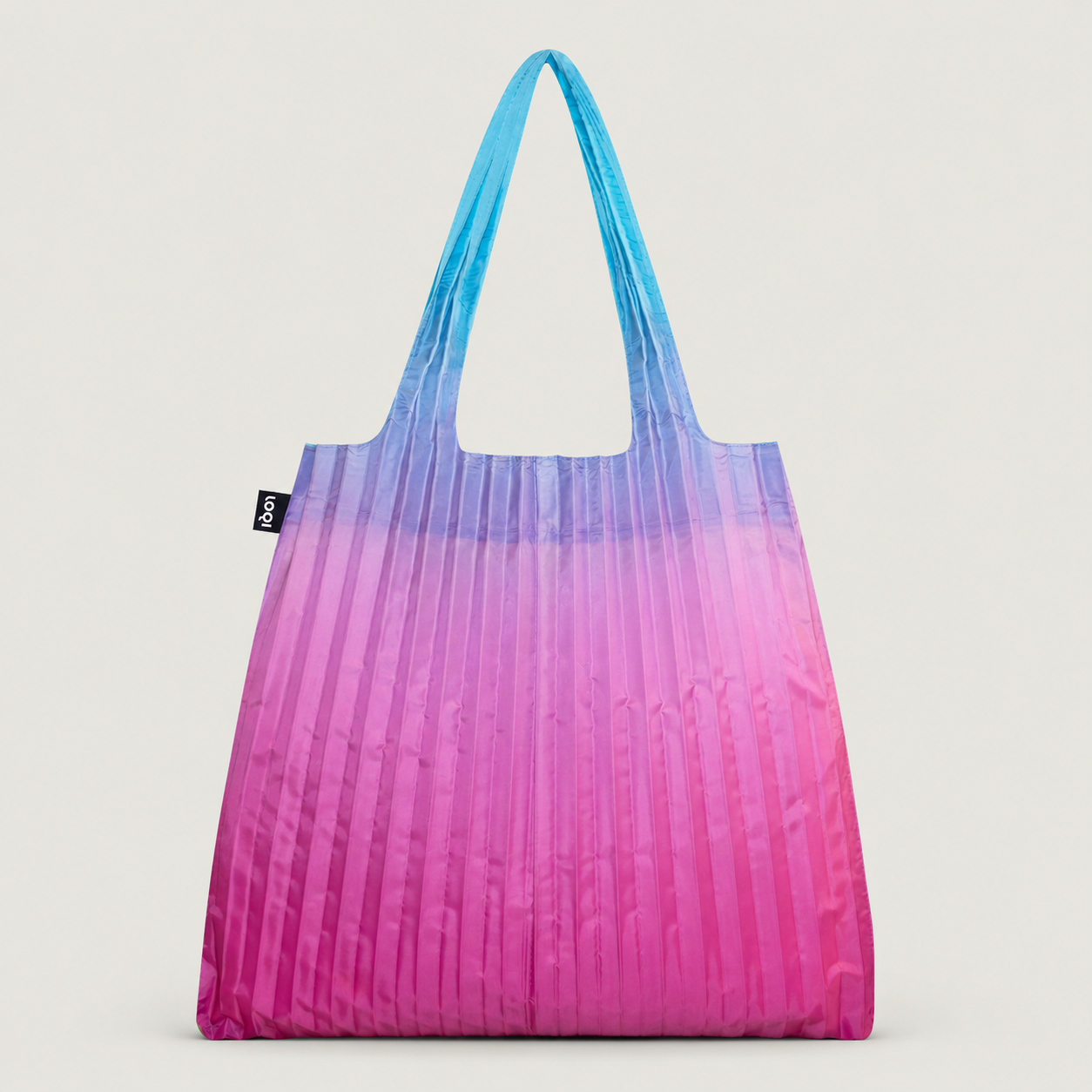 Pleated Rainbow Recycled Bag