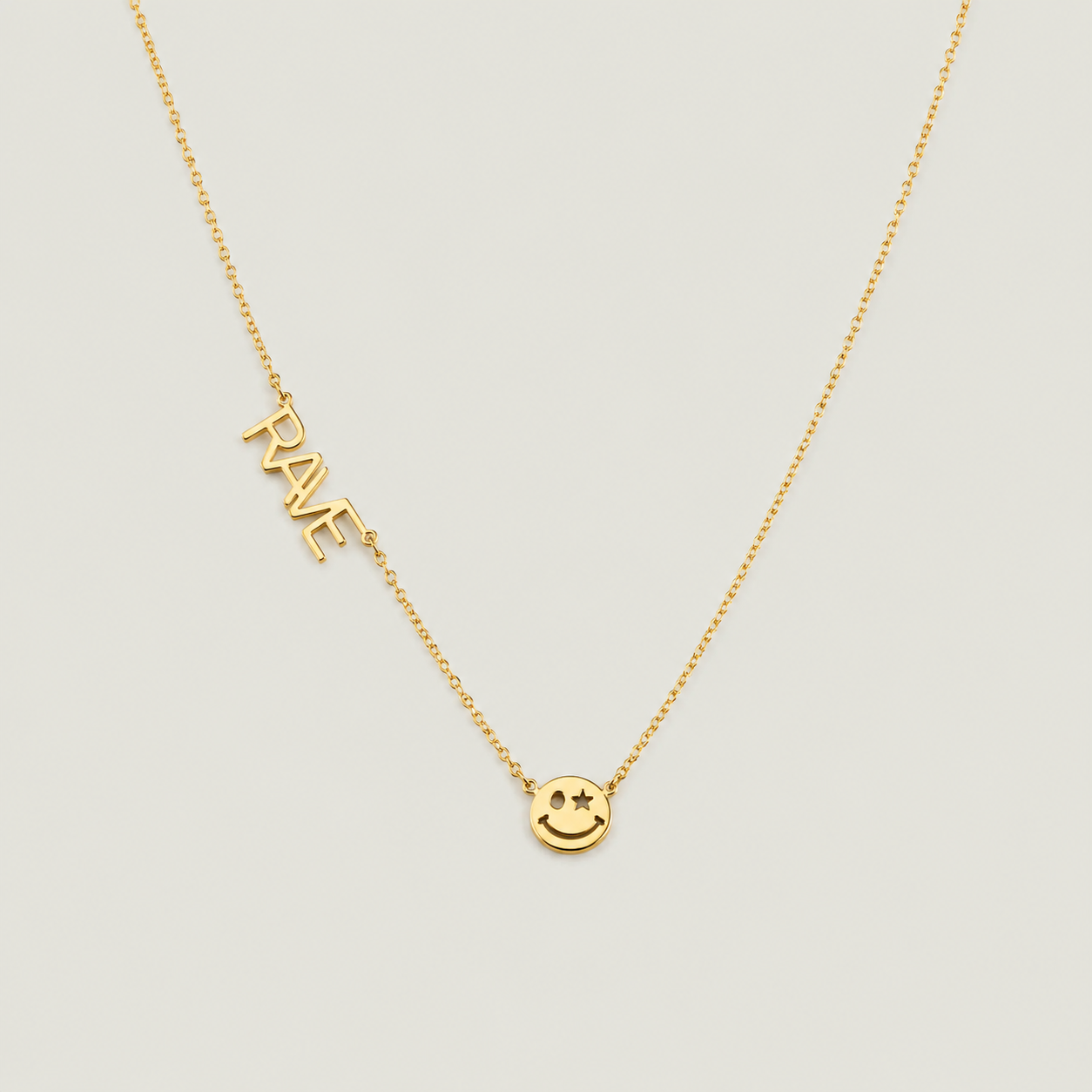 Rave Smiley Icon Chain
