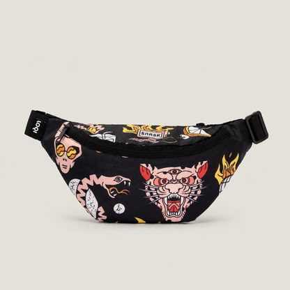 Snask Tiger Black Recycled Bumbag