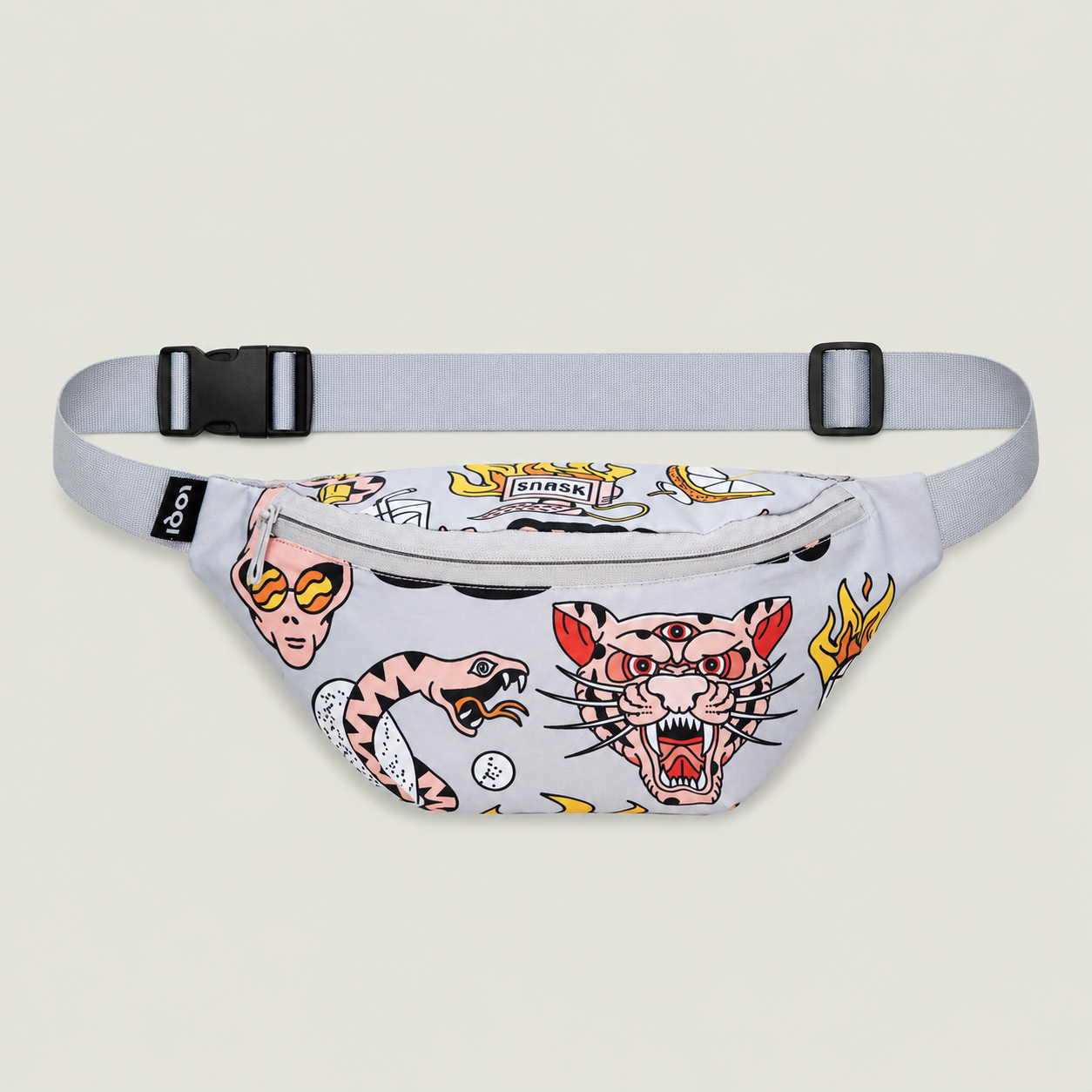 Snask Tiger Grey Recycled Bumbag