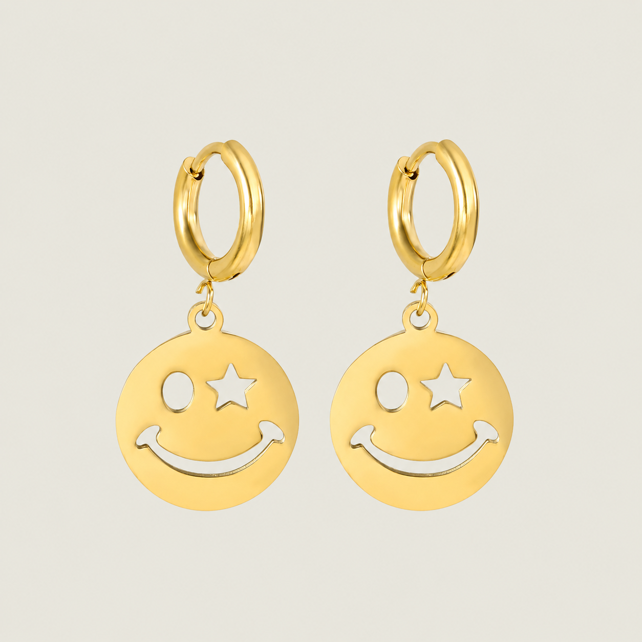Smiley Charm Earrings