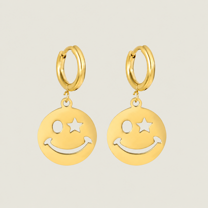 Smiley Charm Earrings