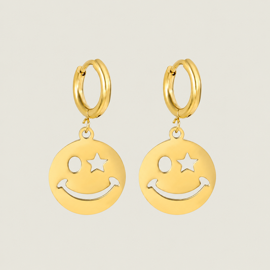 Smiley Charm Earrings