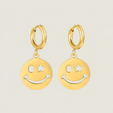 Smiley Charm Earrings