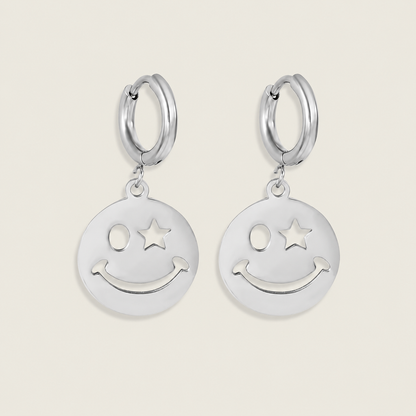 Smiley Charm Earrings