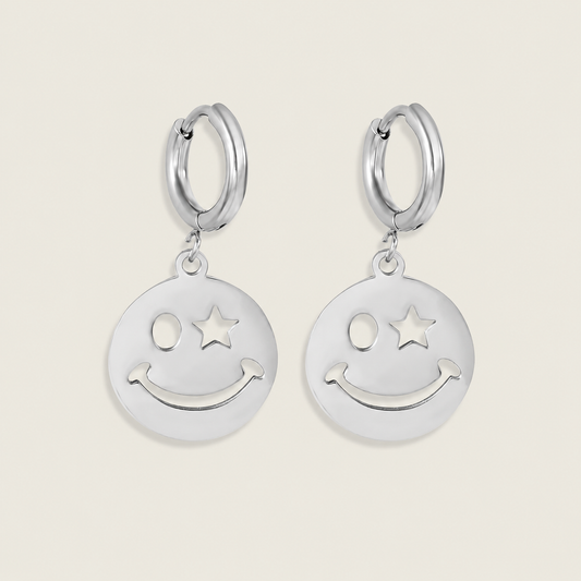 Smiley Charm Earrings