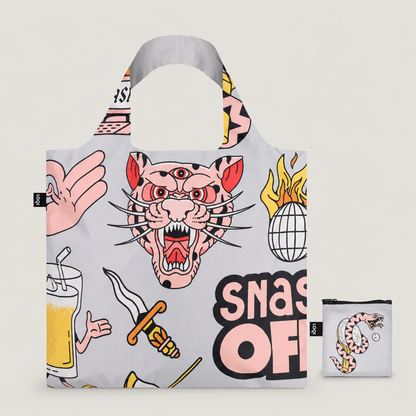 Snask Tiger Grey Recycled Bag